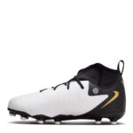 Nike Phantom Luna Ii Junior Firm Ground Football Boots – White/Blk/Gold – view 2