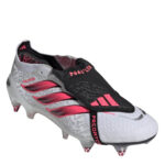 adidas Predator Soft Ground Football Boots – White/Coral – view 4