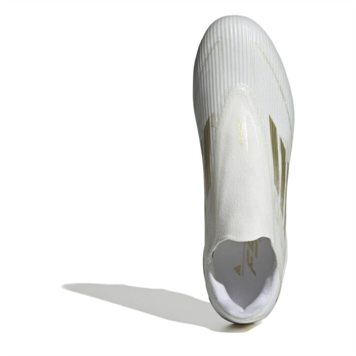 adidas F50 Firm Ground Football Boots – White/Gold/Wht – view 5