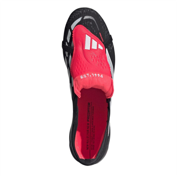 adidas Predator Soft Ground Football Boots – Black/Red – view 5