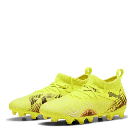 Puma Future 8 Junior Firm Ground Football Boots – Yellow/Black