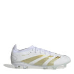 adidas Predator 24 Firm Ground Football Boots – White/Gold Met