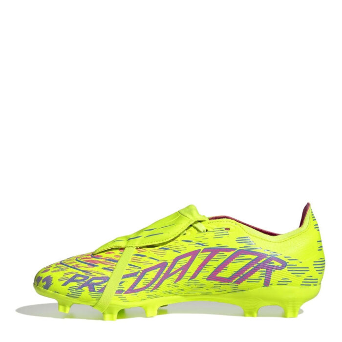 adidas Predator Firm Ground Football Boots – Yellow/Pink – view 2