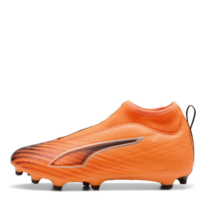 Puma Ultra 5 Junior Firm Ground Football Boots – Orange/Black – view 2