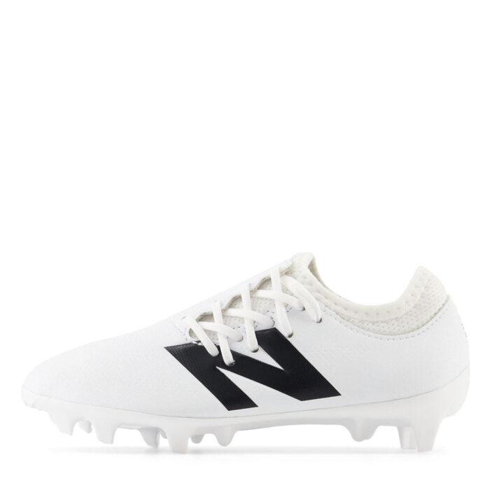 New Balance Furon V7+ Dispatch Junior Firm Ground Football Boots – White/Black – view 6