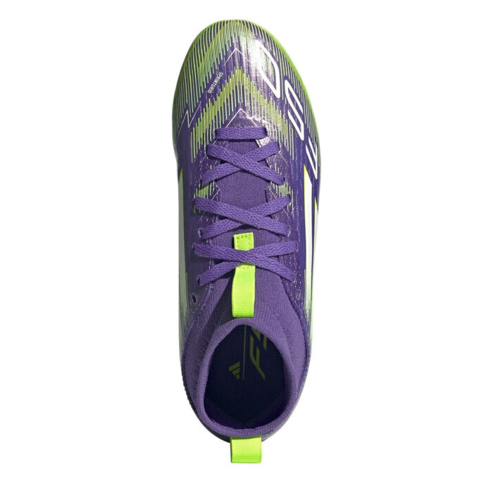 adidas F50 Junior Multi-Ground Football Boots – Purple/White - Image 5