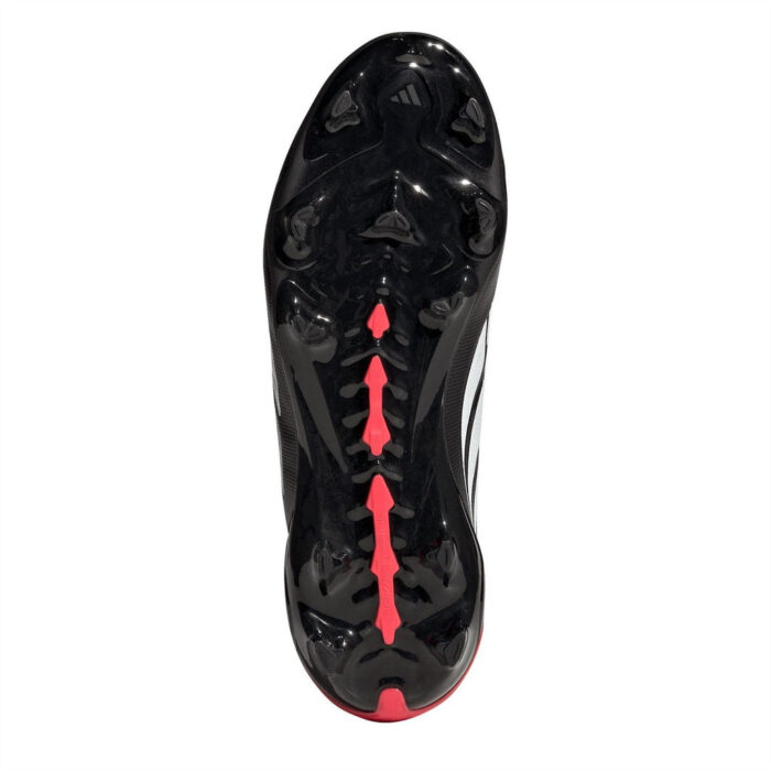 adidas Predator Junior Firm Ground Football Boots – Black/Red – view 6