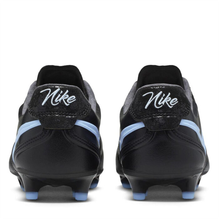 Nike Tiempo Ligera Firm Ground Football Boots – Black/Blue – view 5