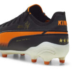 Puma King Firm Ground Football Boots – Blk/Wht/Orange - Image 5