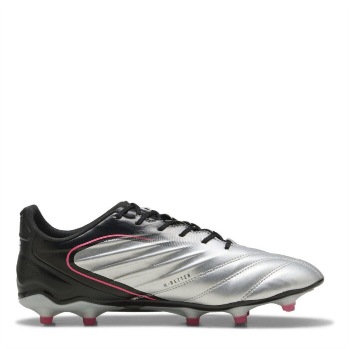 Puma Mens King Firm Ground Football Boots – Puma Silver-P – view 4