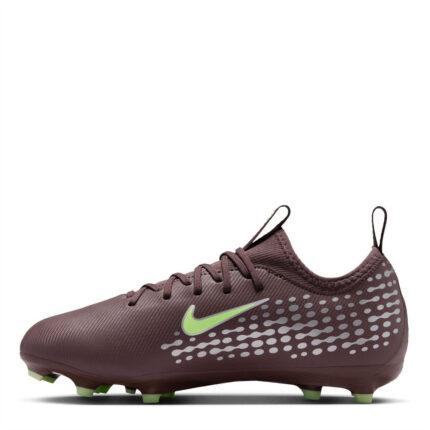 Nike Zoom Mercurial Vapor 16 Junior Firm Ground Football Boots – Plum/Silver – view 2