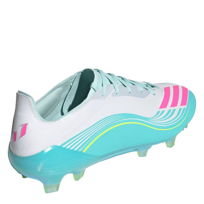adidas F50 Firm Ground Football Boots – Wht/Pink/Blue – view 5