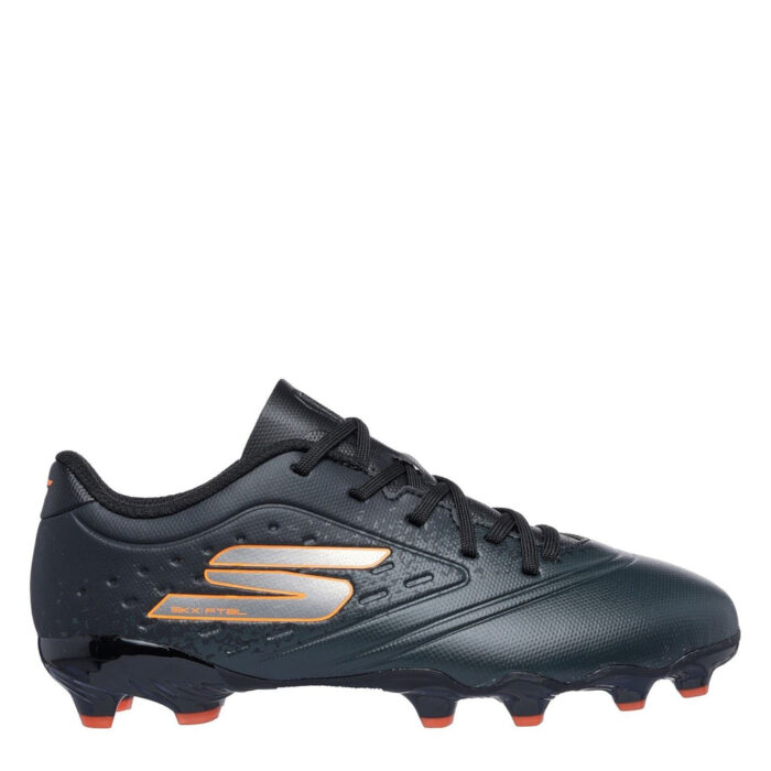 Skechers Razor Junior Firm Ground Football Boots – Black/Orange – view 3