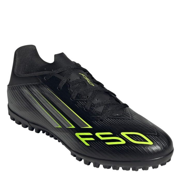 adidas F50 Messi Turf Football Boots – Black/Lemon – view 3