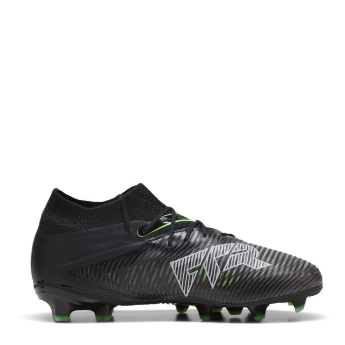 Puma Future 8 Junior Firm Ground Football Boots – Black/Green - Image 4