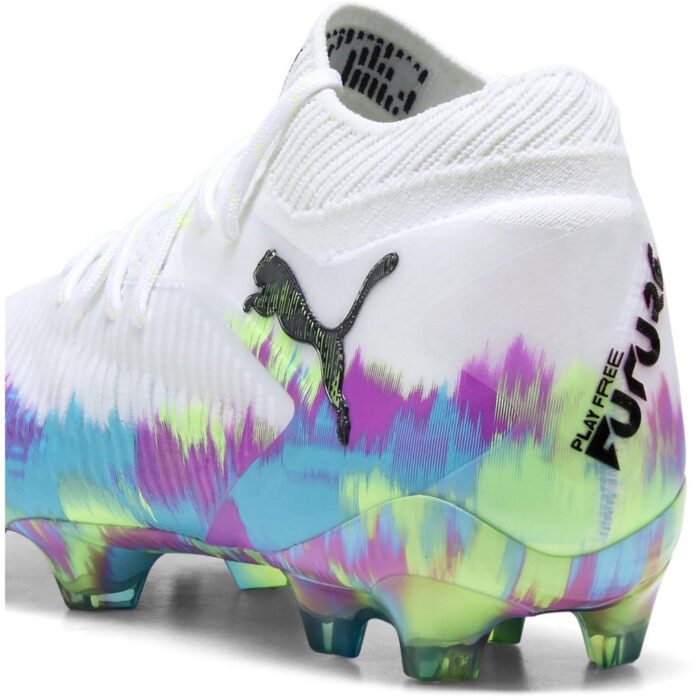Puma Womens Future 8 Firm Ground Football Boots – White/Multi – view 5