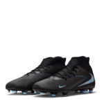 Nike Phantom 6 High Firm Ground Football Boots – Black/Black – view 4