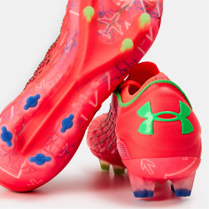 Under Armour Textured Magnetico Firm Ground Football Boots – Red – view 3