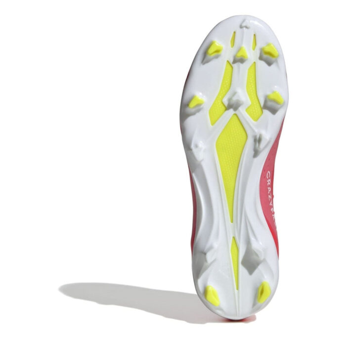 adidas X Crazyfast Junior Firm Ground Football Boots – Red/Wht/Yellow – view 6