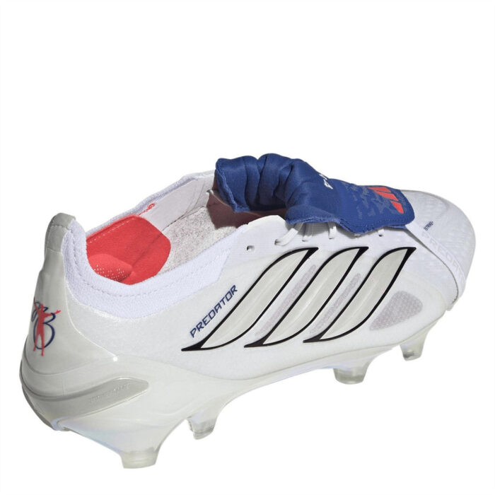 adidas Predator Firm Ground Football Boots – White/Blue – view 5