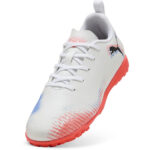 Puma Future 8 Junior Turf Football Boots – White/Black/Red – view 6