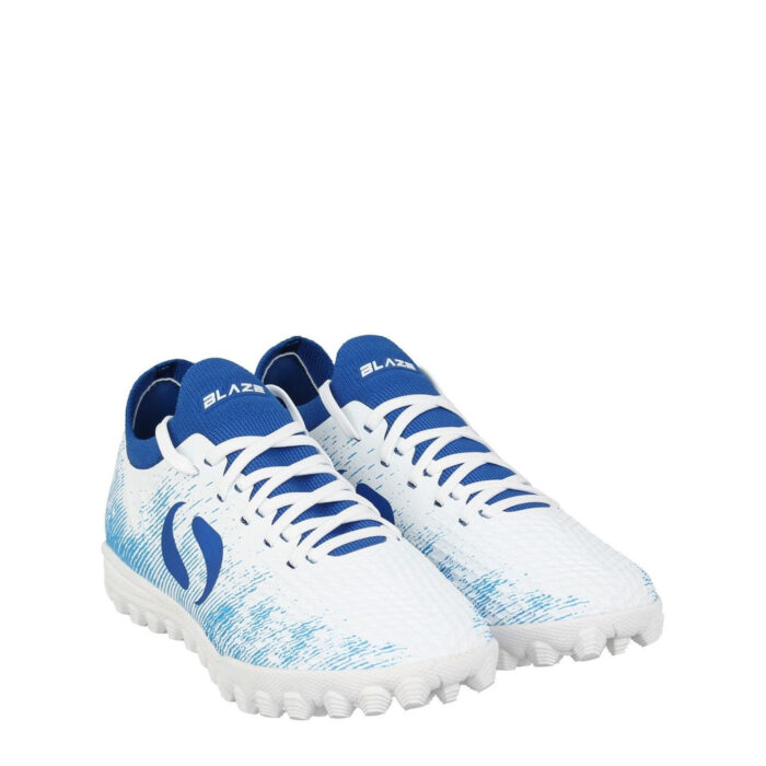 Sondico Blaze Junior Turf Football Boots – White/Blue – view 4