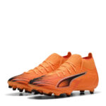 Puma Womens Ultra 5 Firm Ground Football Boots – Orange/Black