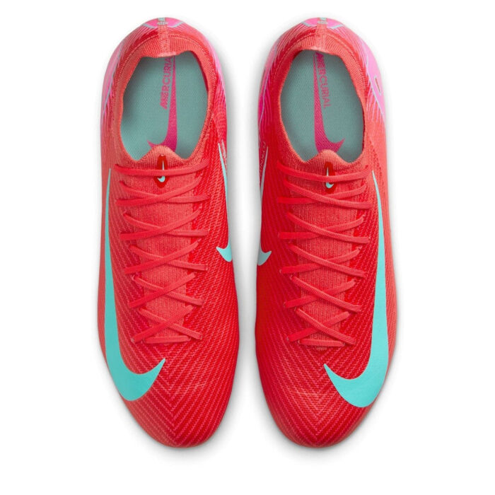 Nike Zoom Mercurial Vapor 16 Firm Ground Football Boots – Red/Green – view 6