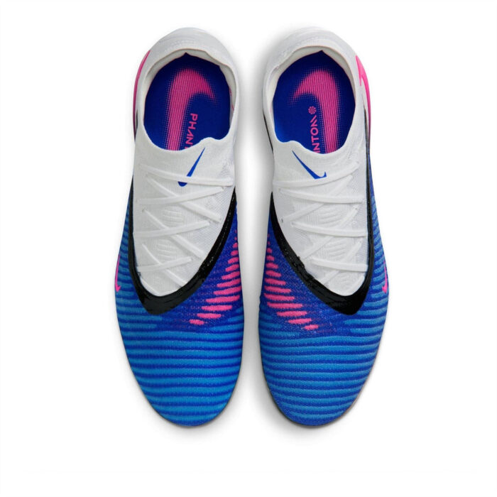 Nike Phantom 6 Low Turf Football Boots – Blue/Wht/Pink – view 6