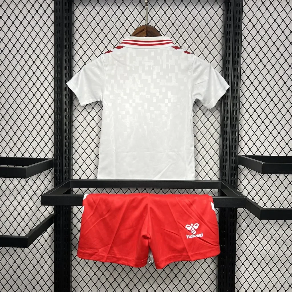 Denmark 2024/25 Euro Away Kids Kit
