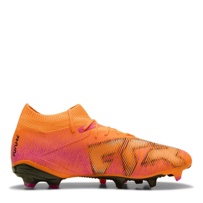 Puma Womens Future 8 Firm Ground Football Boots – Orange/Black - Image 4