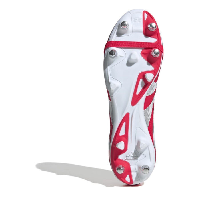 adidas Predator Firm Ground Football Boots – Red/White – view 6