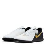 Nike Phantom Gx 2 Indoor Football Boots – White/Blk/Gold – view 4
