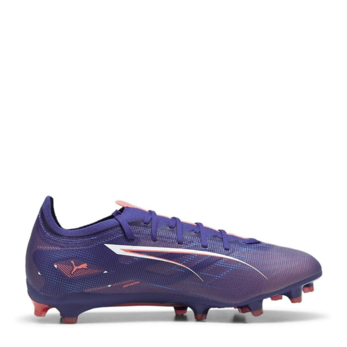Puma Ultra 5 Firm Ground Football Boots – Purple/Wht/Org – view 4