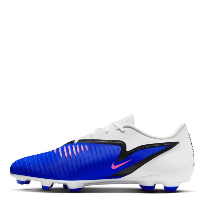 Nike Phantom 6 Low Firm Ground Football Boots – Blue/Wht/Pink - Image 2