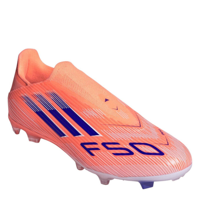 adidas F50 Firm Ground Football Boots – Orange/Blue – view 3