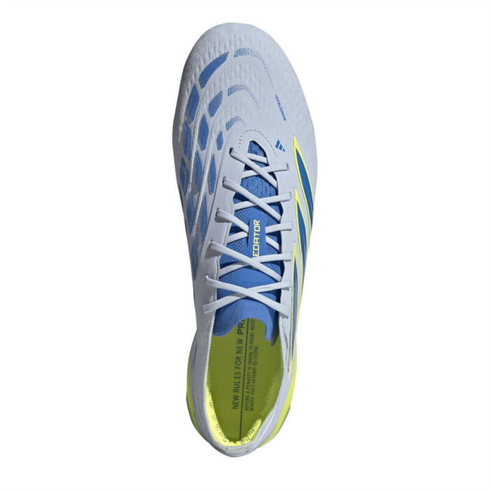 adidas Predator Firm Ground Football Boots – Blue/Yellow – view 6