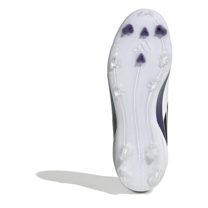 adidas F50 Junior Firm Ground Football Boots – White/Purple – view 6