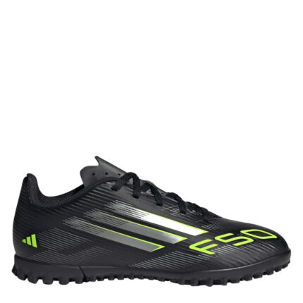 adidas F50 Messi Junior Turf Football Boots – Black/Lemon