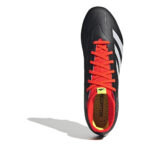 adidas Predator 24 Soft Ground Football Boots – Black/White/Red – view 5