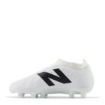 New Balance Tekela V4+ Magique Junior Firm Ground Football Boots – White/Black – view 2