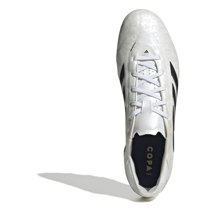 adidas Copa Pure 3 Firm Ground Football Boots – White/Blk/Gold - Image 5