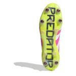 adidas Predator Soft Ground Football Boots – White/Pink – view 6