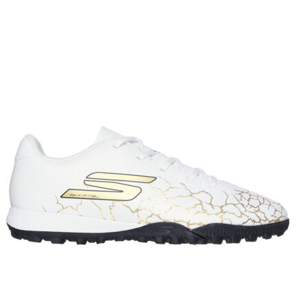Skechers Skx_01 Junior Turf Football Boots – White/Gold