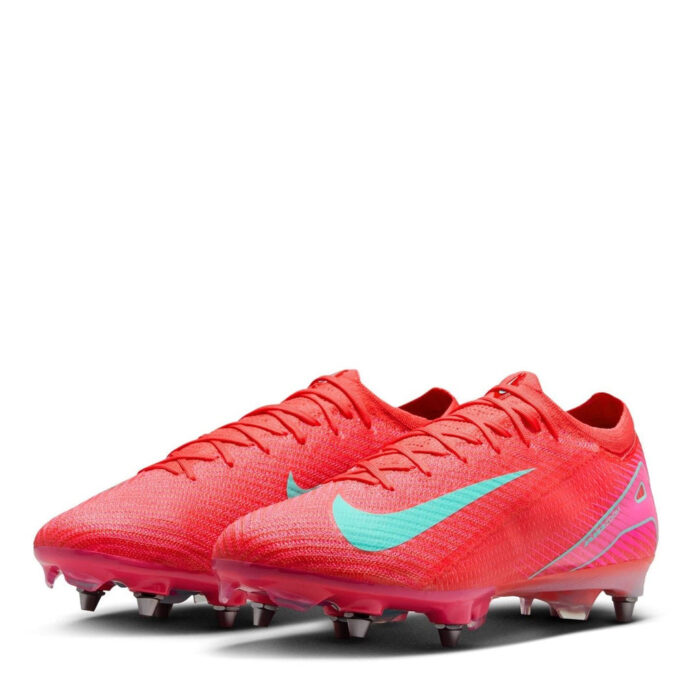 Nike Mercurial Vapor 16 Soft Ground Football Boots – Red/Green – view 4