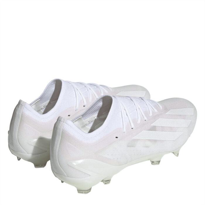 adidas X Crazyfast Firm Ground Football Boots – White/White – view 4