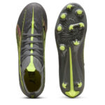 Puma Womens Ultra 5 Firm Ground Football Boots – Silver/Yellow – view 3