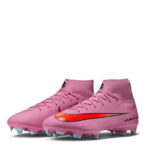 Nike Zoom Mercurial Superfly 10 Firm Ground Football Boots – Pink/Black – view 4
