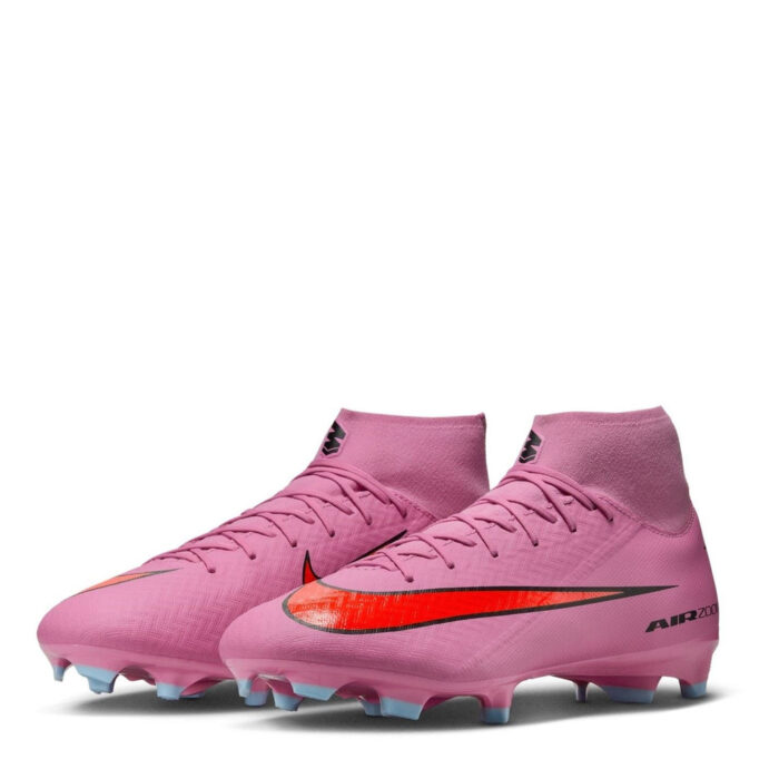 Nike Zoom Mercurial Superfly 10 Firm Ground Football Boots – Pink/Black – view 4