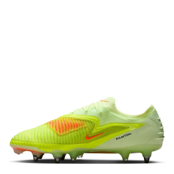 Nike Phantom 6 Low Soft Ground Football Boots – Crimson/Lime – view 2